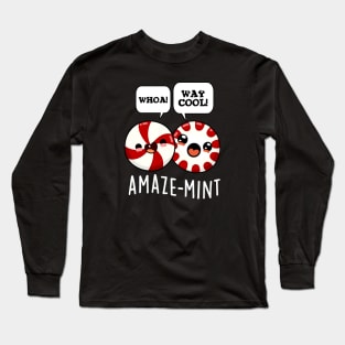 Amaze-mint Cute Peppermint Candy Pun Long Sleeve T-Shirt